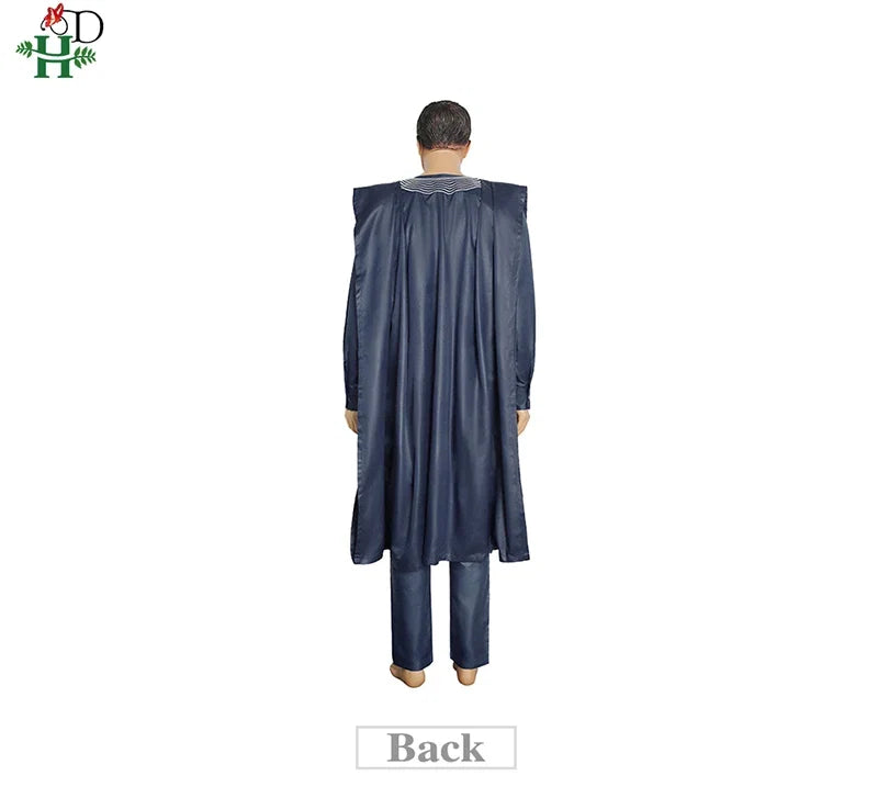 African Suit Men Robe Shirt and Pants Set Long Sleeve