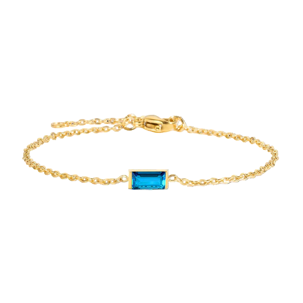 Square Birthstone Bracelet