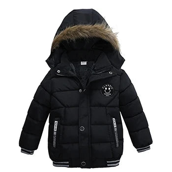 Kids' Hooded Cartoon Zip Jacket – Warm Heavyweight Outerwear for Boys | Cotton-Polyester | Ages 2–6 (2T–6T) | 8 Designs