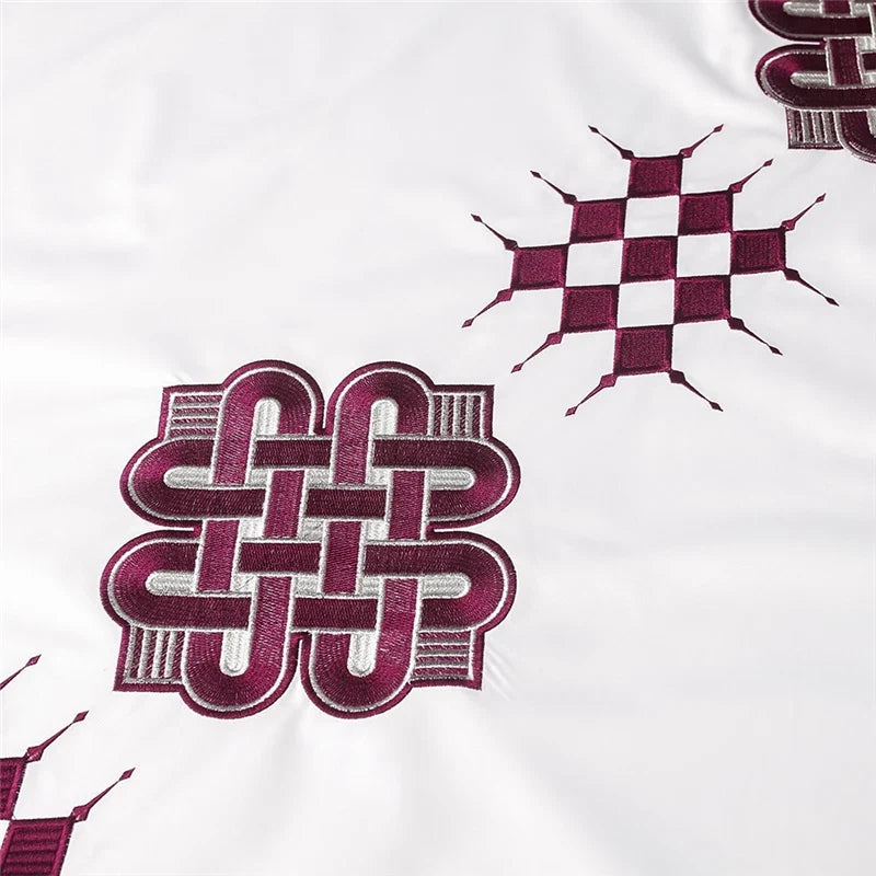 H&D Embroidered Dashiki Agbada Men African Traditional Clothes Ankara Outfit Cover Shirt Pants 3 PCS Suit Muslim Sets