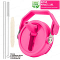 Flip Straw Lid For 40oz Stanley Tumbler Leakproof Portable Handle Lid Exact Color Detachable Flip Straw With Brush&Removal Tool