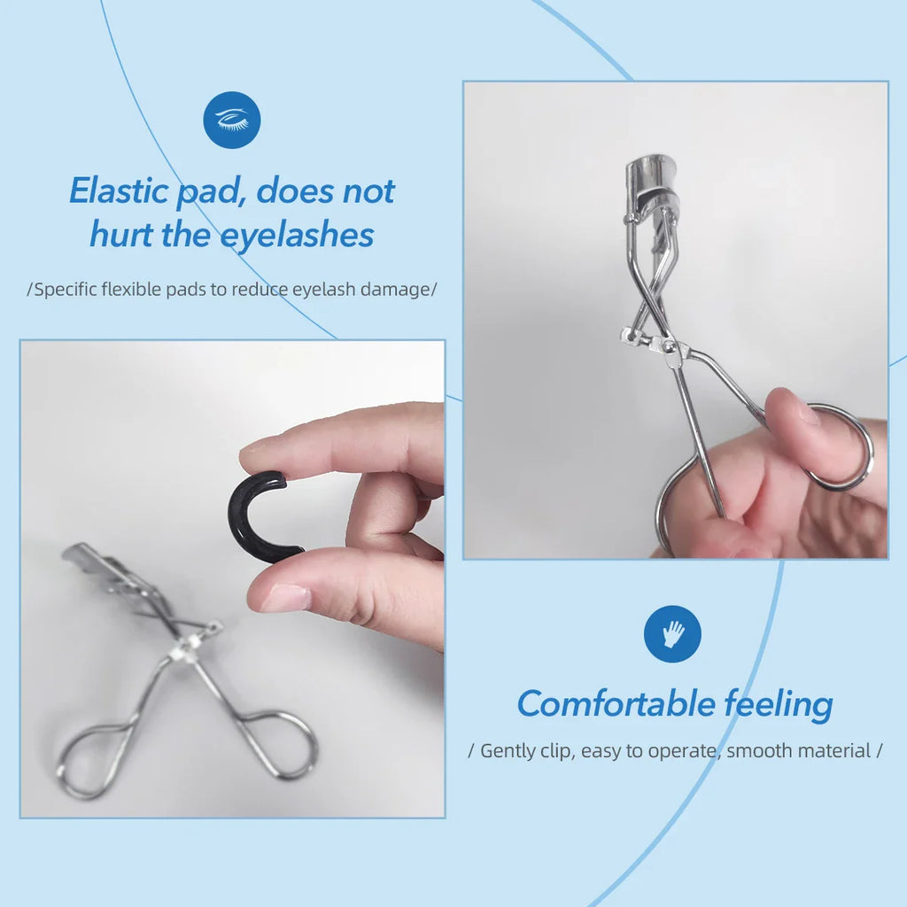 IMAGIC 1Pcs Silver Protable Long Lasting Professional Natural Curling Not Hurt Eyelashes Folding False Beauty Tools Cosmetic