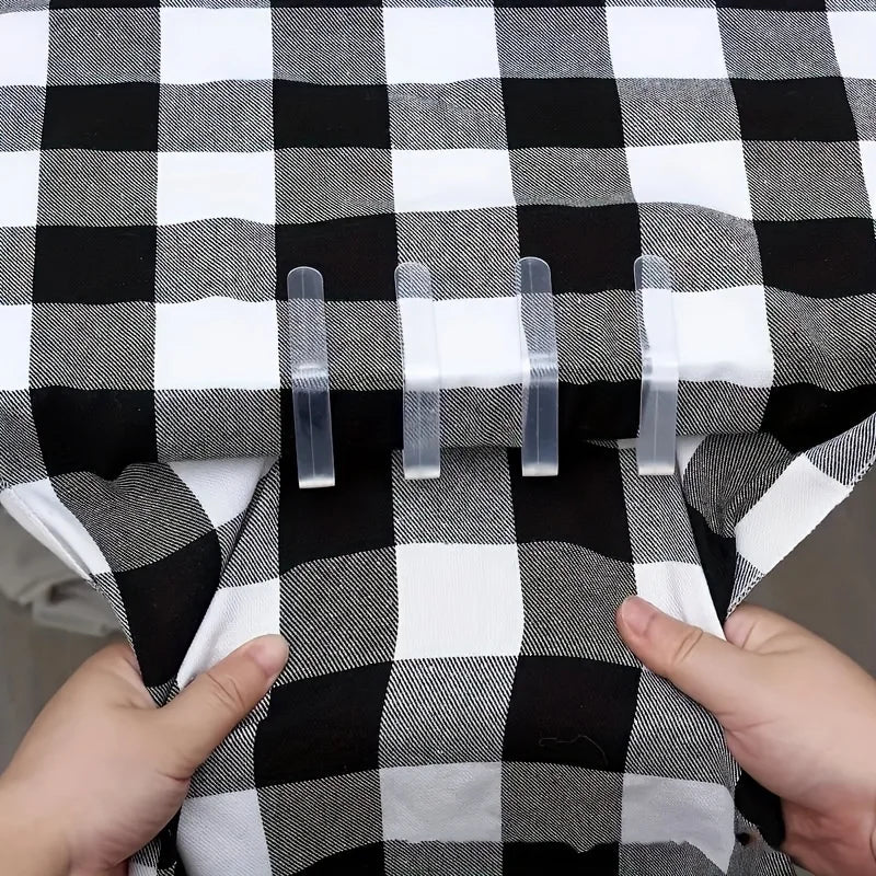 72pcs Clear Tablecloth Clips Picnic Cloth Plastic Clip Windproof Table Cover Holder Clamps For Home Kitchen Restaurant Accessory