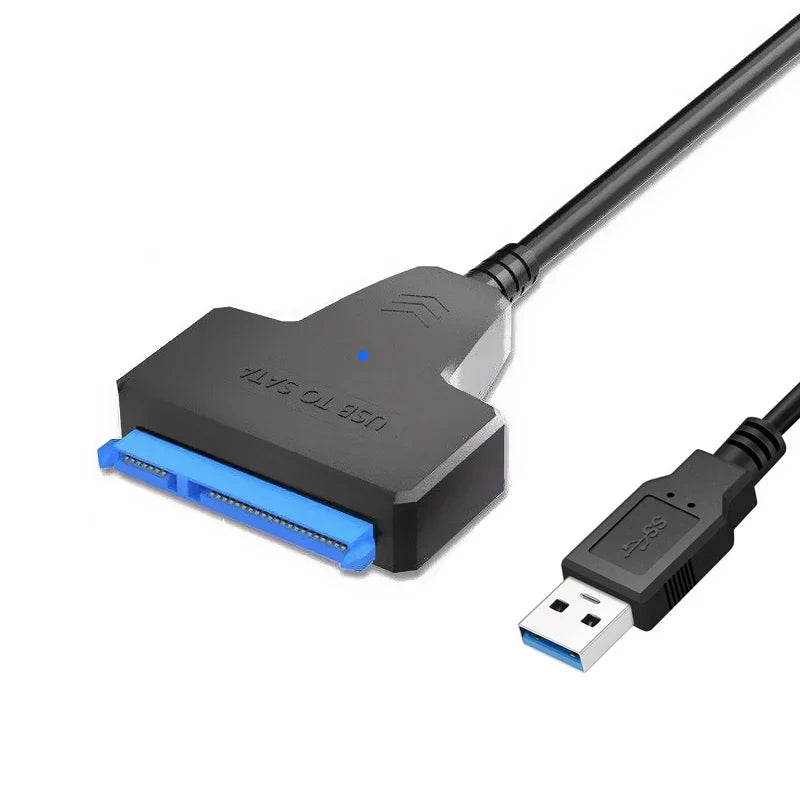 Sata To USB 3.0 Cable Adapter With 12V 2A Power Supply For 2.5 3.5 Inch SSD HDD Hard Drive Disk External Connector 22Pin
