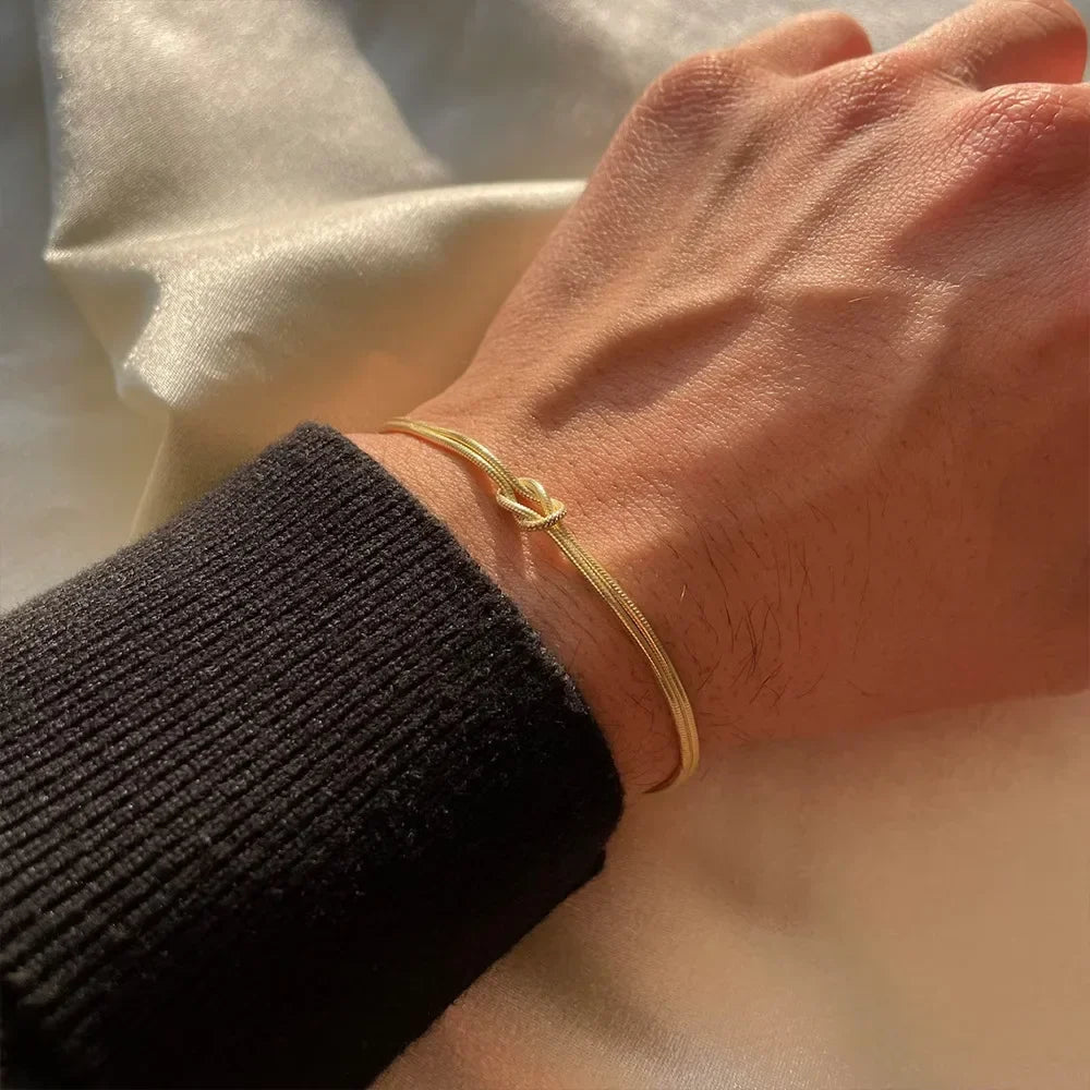 Snake Chain Knot Bracelet
