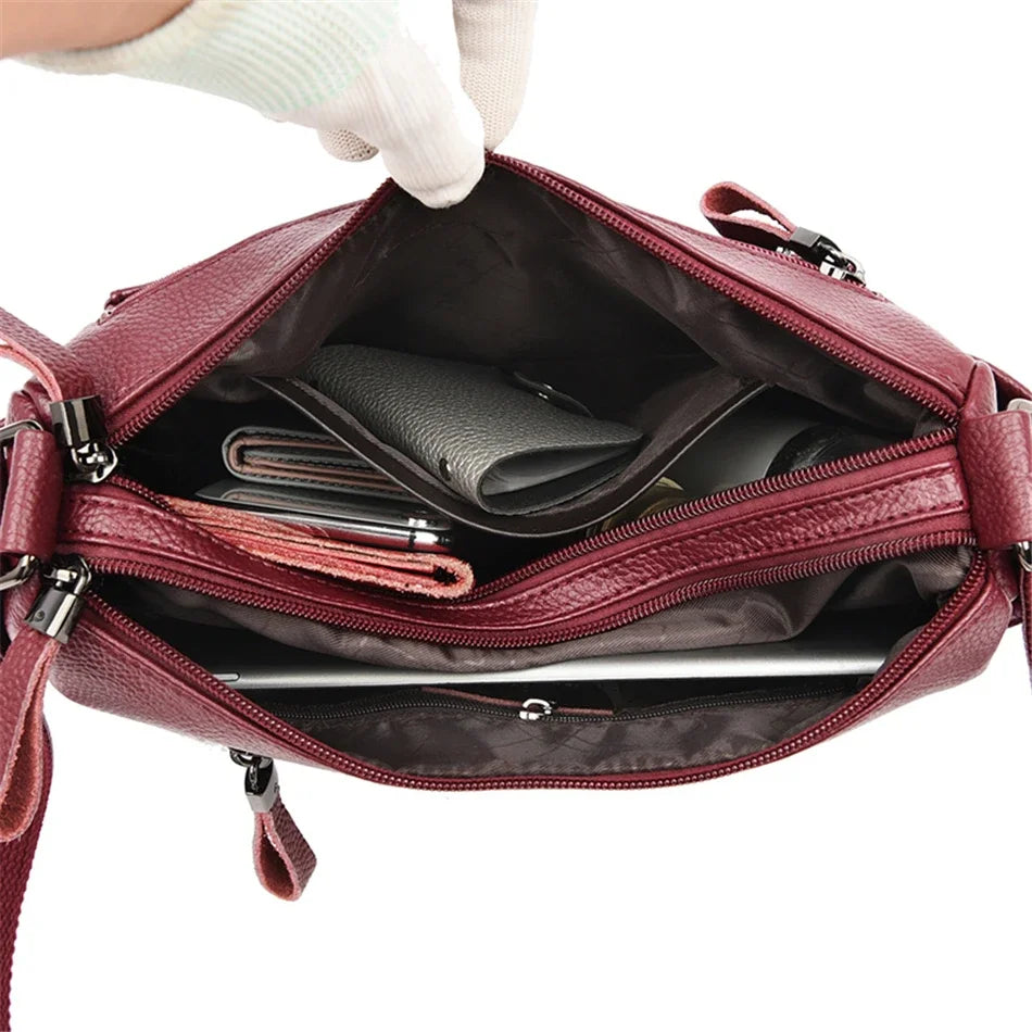 Genuine Brand PU Leather Sac Luxury Handbags Women Bags Designer Shoulder Crossbody Hand Bags for Women 2022 Purses and Handbags