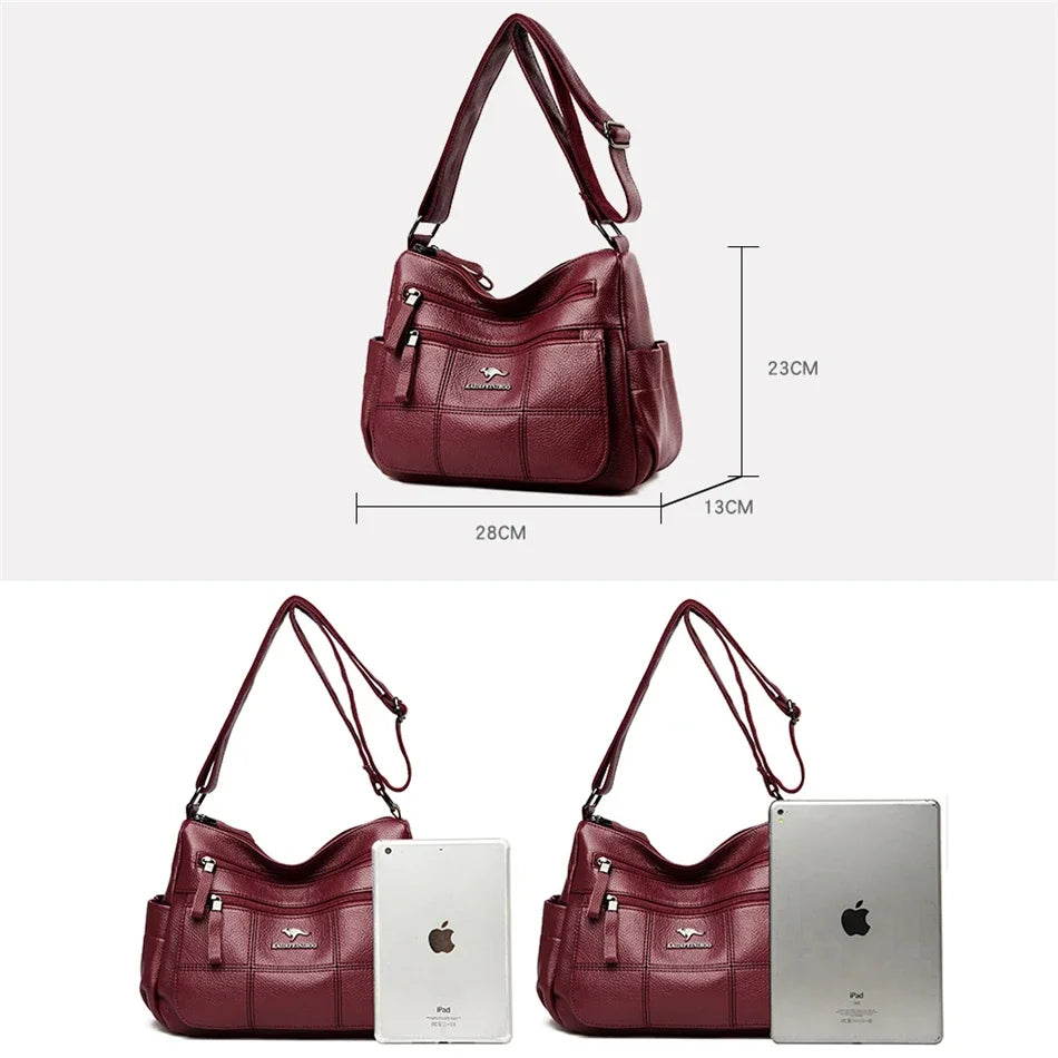 Genuine Brand PU Leather Sac Luxury Handbags Women Bags Designer Shoulder Crossbody Hand Bags for Women 2022 Purses and Handbags