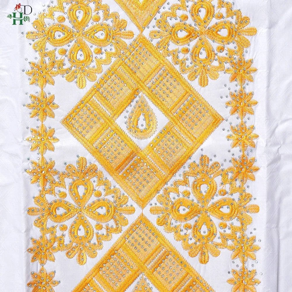 Family Matching African Wedding Outfits For Husband and Wife Bazin Riche Robes Custom Couple Dashiki Set Boy Kid white Dress