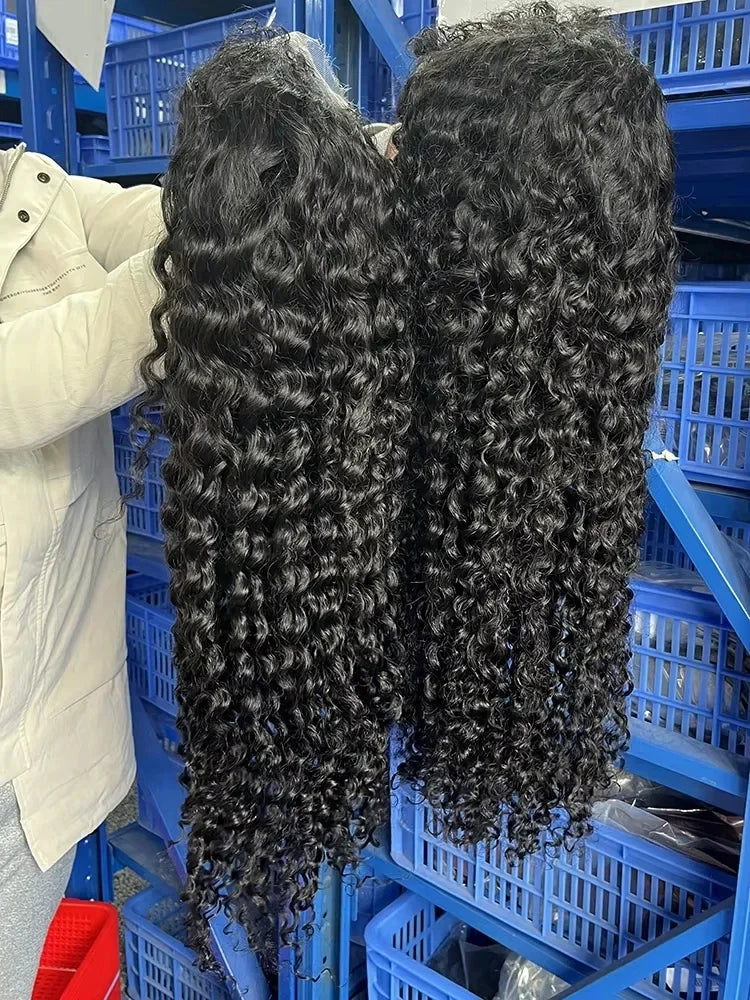 Hd 250 % Loose Deep Wave 30 38 40 Inch 13x6 HD Lace Frontal Human Hair Wigs Brazilian PrePlucke Water Curly 13x4 Lace Front Wig