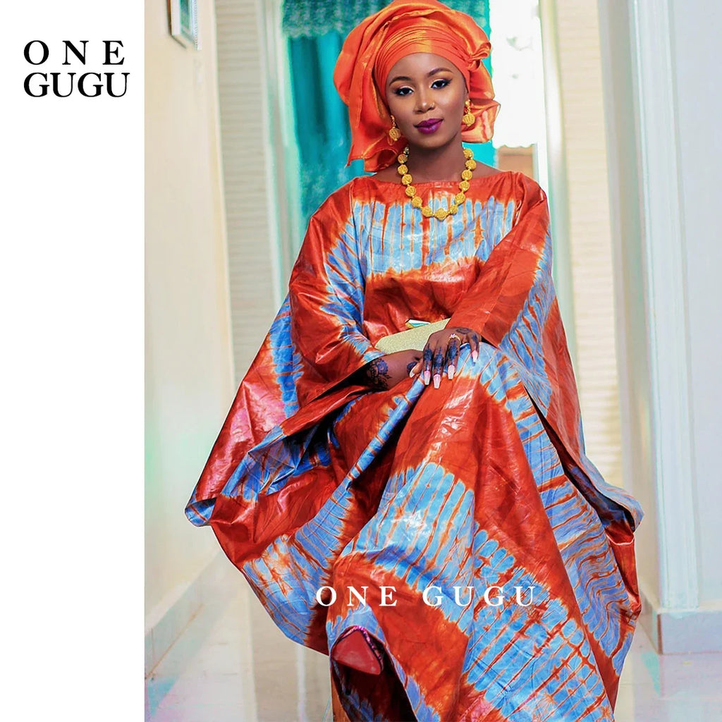 Unique Perfumed First Quality African Dashiki Basin Dress Nigerian Origianl Printing Bazin Riche Wedding Party Boubou Robe