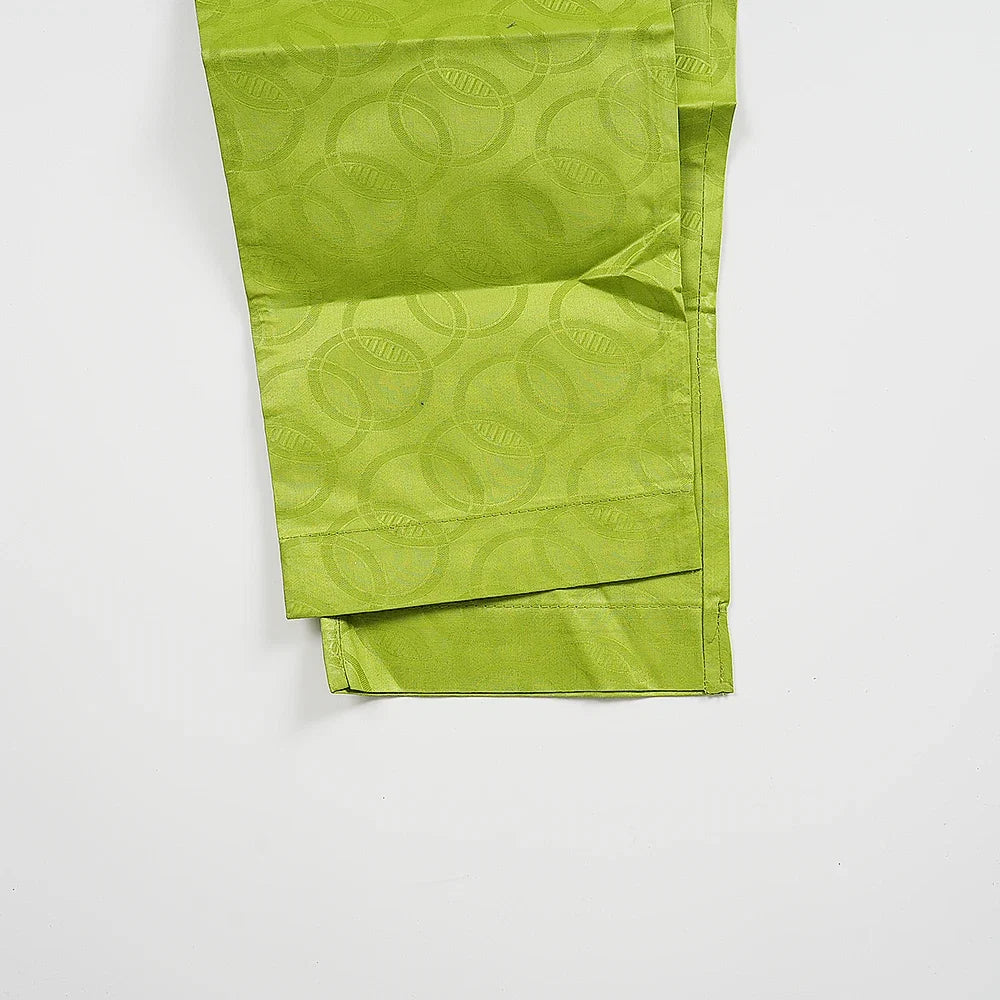 Men's Traditional Agbada 2PCS Green Bazin Riche Shirt and Pant