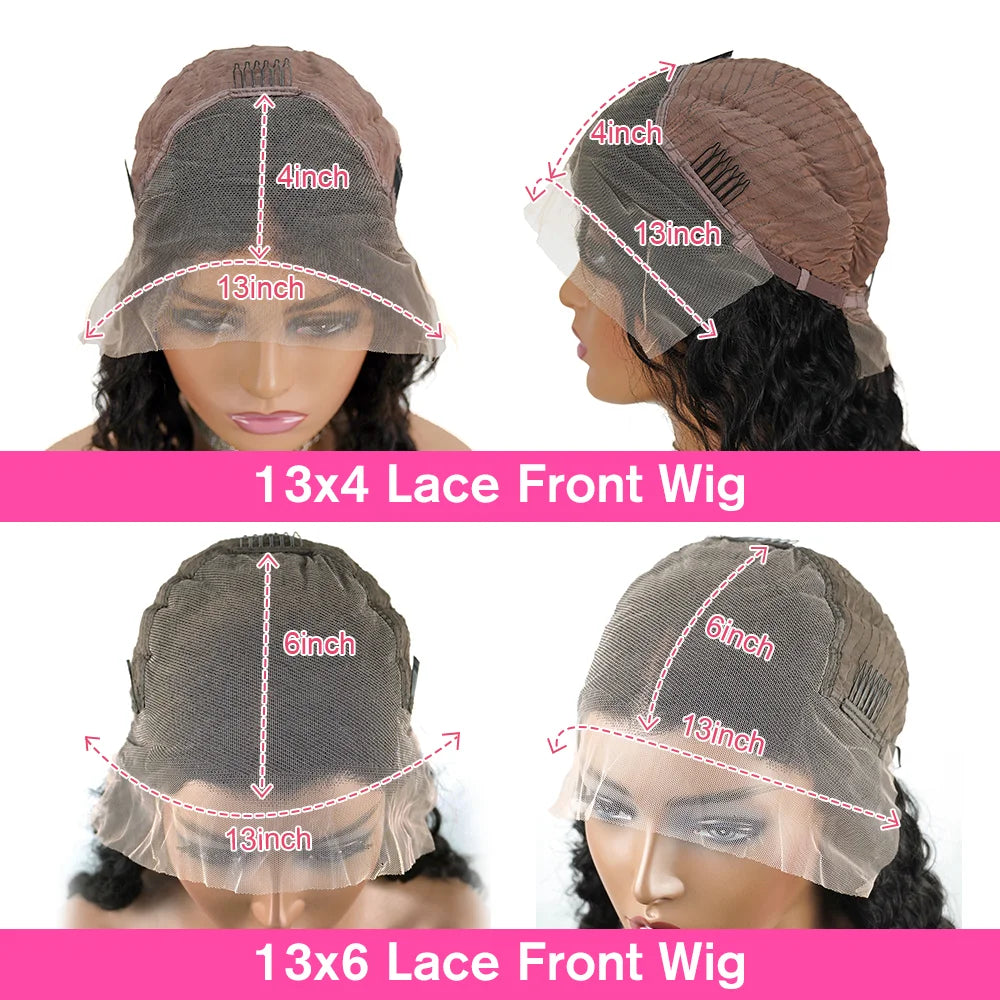 4C Edges Kinky Straight 13x6 HD Lace Frontal Wig Human Hair 7x5 Lace Front Human Hair Wigs Natural Baby Hair Lace Wigs on Sale