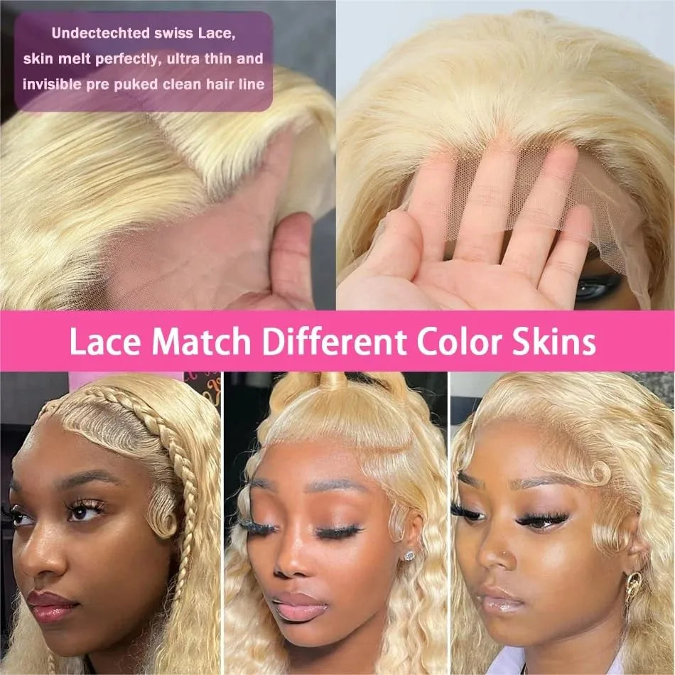 Human Hair Deep Wave 13x6 Hd Lace Frontal 250 Density Brazilian Pre Plucked Curly Wigs