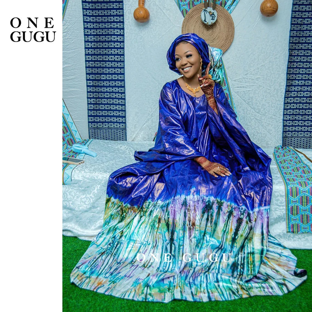 Perfumed First Quality African Dashiki Basin Dress Unique Cuff Design Nigerian Print Bazin RicheWedding Party Boubou Robe