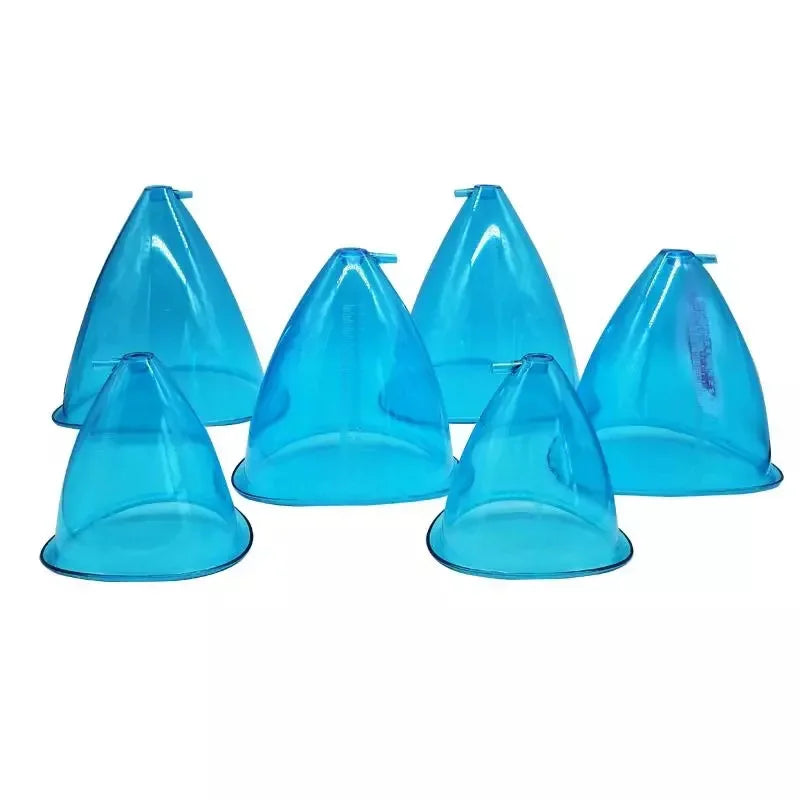 Body Sculpting Cups - 6pcs Silicone Vacuum Therapy Set for Breast/Butt Lifting, Lymphatic Drainage & Skin Tightening (BBL Massag