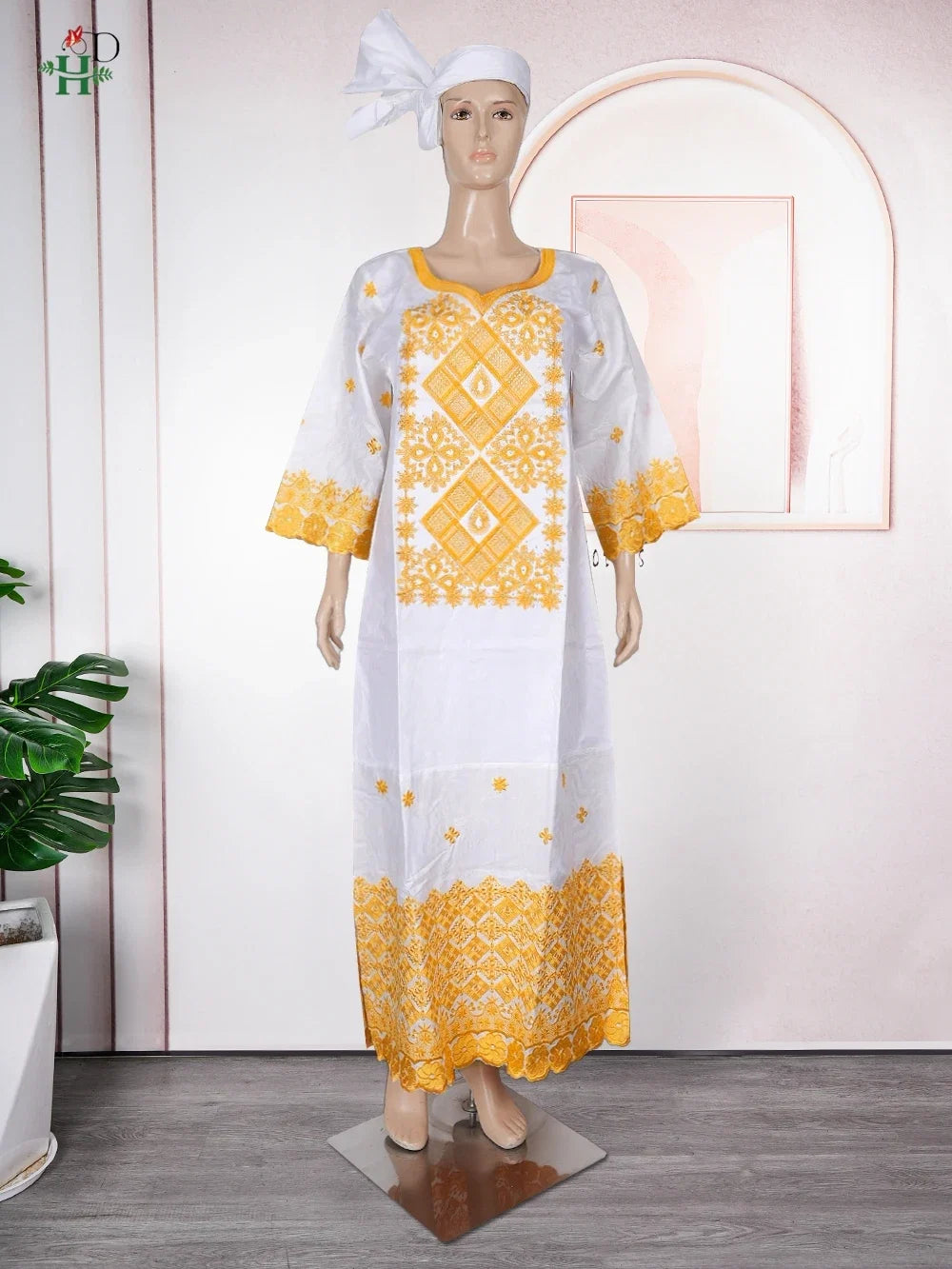 Family Matching African Wedding Outfits For Husband and Wife Bazin Riche Robes Custom Couple Dashiki Set Boy Kid white Dress