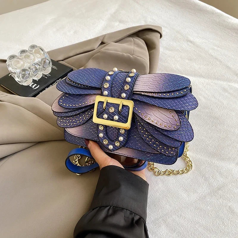Handmade Rivet Butterfly Wing Crossbody Bag | Women's Designer Shoulder Bag | 8 Colours