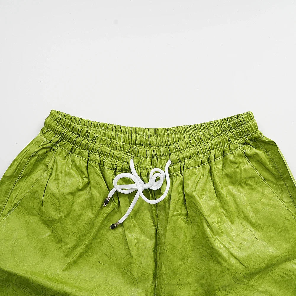 Men's Traditional Agbada 2PCS Green Bazin Riche Shirt and Pant
