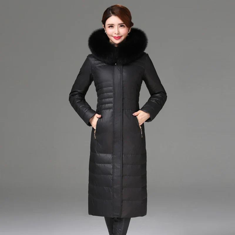 Women's Fashionable Hooded Thick Faux Fur Jacket