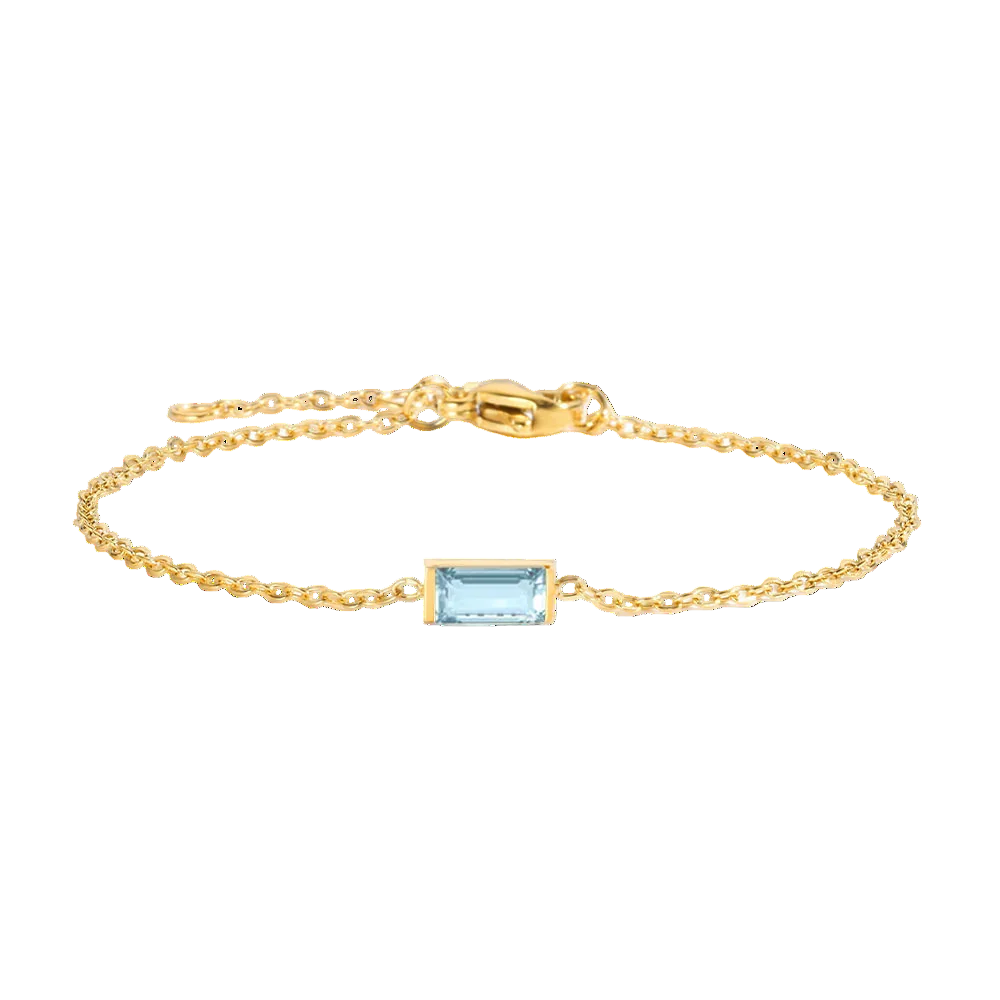 Square Birthstone Bracelet