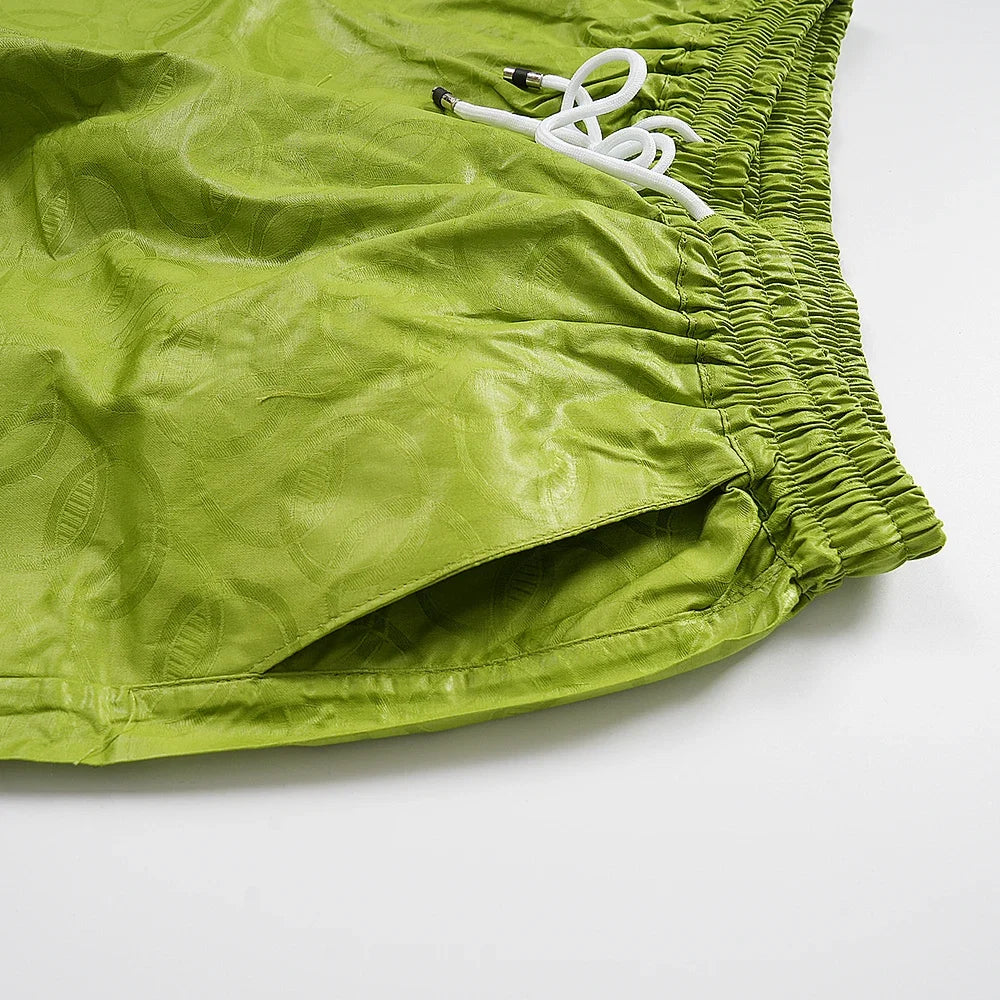 Men's Traditional Agbada 2PCS Green Bazin Riche Shirt and Pant