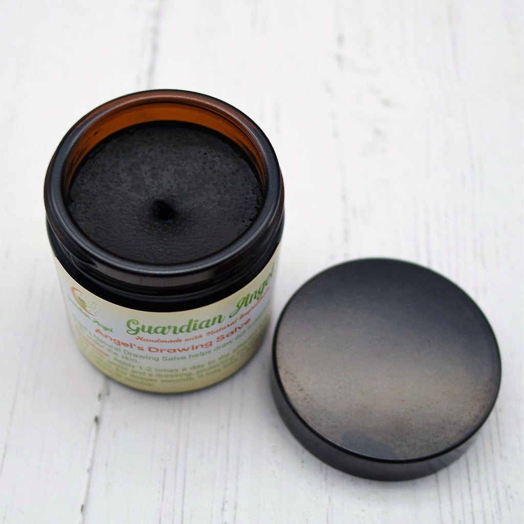 Drawing Salve- splinters, boils, thorns, pimples, ingrown hairs, and bug bites.