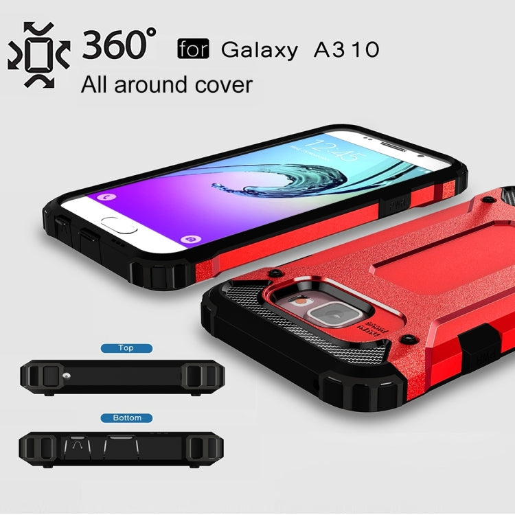 For Galaxy A3 (2016) / A310 Tough Armor TPU + PC Combination Case