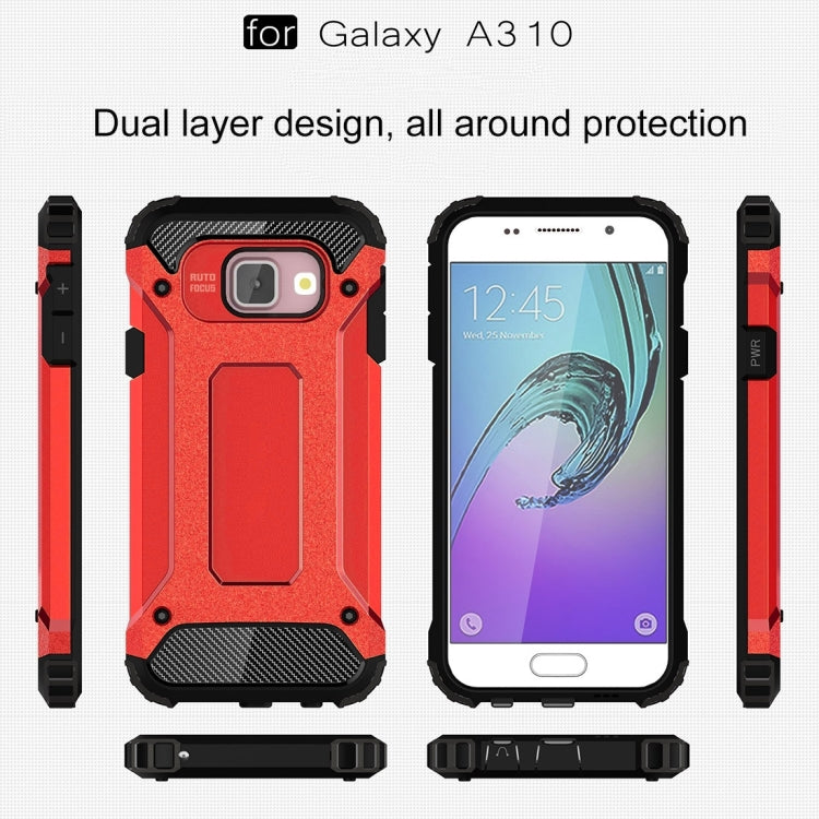 For Galaxy A3 (2016) / A310 Tough Armor TPU + PC Combination Case