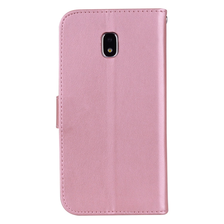 For Galaxy J3 (2017) / J330 (EU Version) Roses Pressed Flower Pattern Horizontal Flip Leather Case with Holder & Card Slots & Wallet, For Samsung Galaxy J3 (2017) / J330 (EU Version), For Galaxy J3 (2017) / J330 (EU Version)