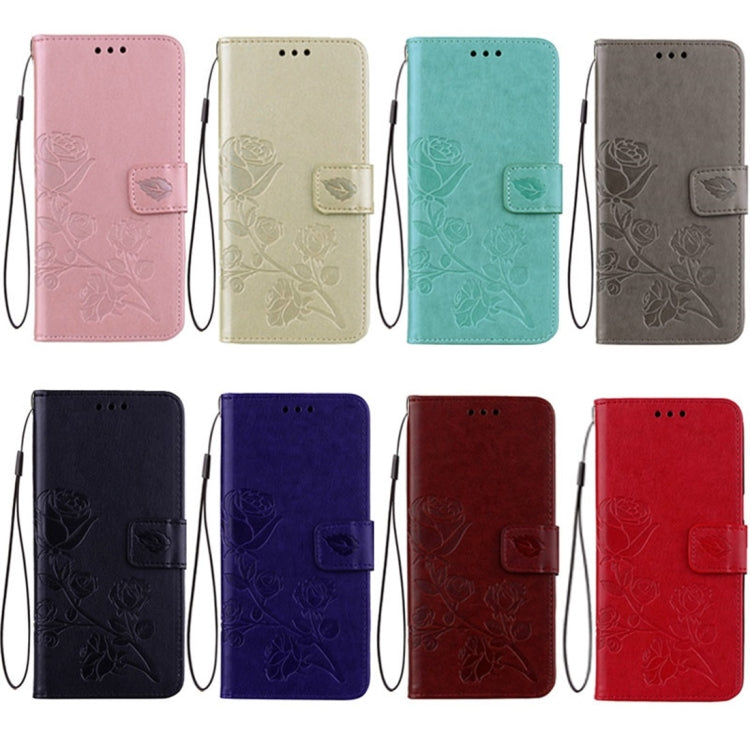 For Galaxy J3 (2017) / J330 (EU Version) Roses Pressed Flower Pattern Horizontal Flip Leather Case with Holder & Card Slots & Wallet, For Samsung Galaxy J3 (2017) / J330 (EU Version), For Galaxy J3 (2017) / J330 (EU Version)