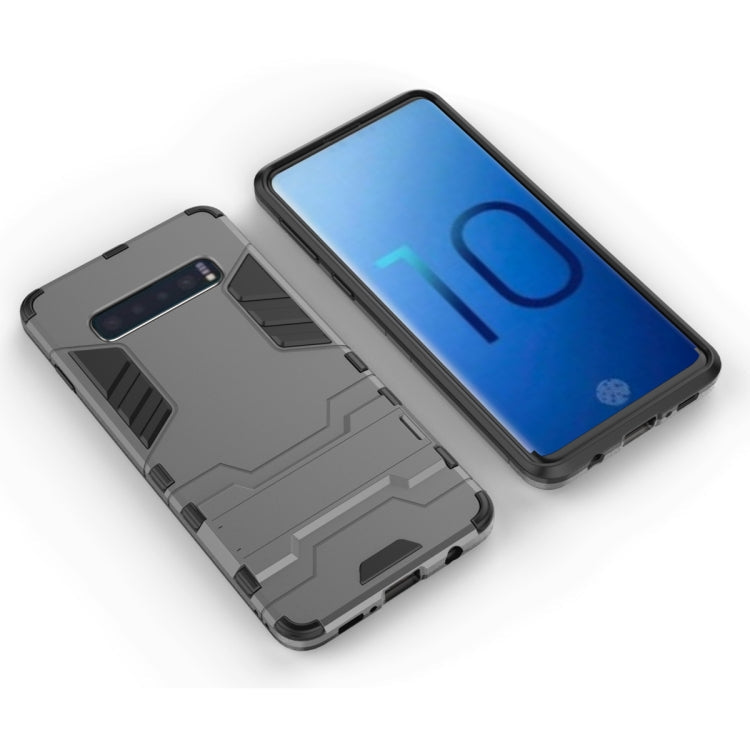 Shockproof PC + TPU Case for Galaxy S10, with Holder, For Samsung Galaxy S10, Galaxy S10
