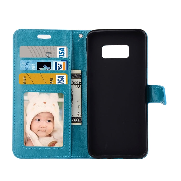 For Galaxy S8 Retro Crazy Horse Texture Horizontal Flip Leather Case with Holder & Card Slots & Wallet & Photo Frame, For Galaxy S8, For Samsung Galaxy S8, Galaxy S8