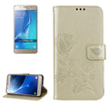 For Galaxy J5 (2016) / J510 Roses Pressed Flowers Pattern Flip Leather Case with Holder & Card Slots & Wallet, For Samsung Galaxy J5 (2016) / J510, For Galaxy J5 (2016) / J510