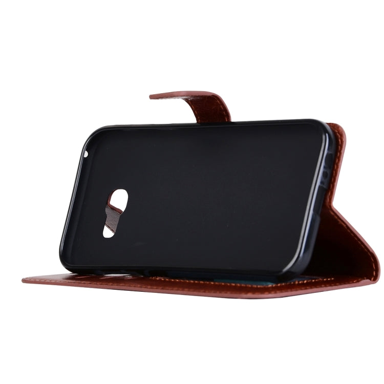 For Galaxy A5 (2017) / A520 Crazy Horse Texture Horizontal Flip PU Leather Case with Holder & Card Slots & Wallet & Photo Frame & Lanyard & Magnetic Buckle, For Galaxy A5 (2017)