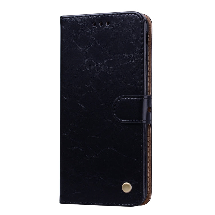 Business Style Oil Wax Texture Horizontal Flip Leather Case for Galaxy J4+, with Holder & Card Slots & Wallet, For Galaxy J4+