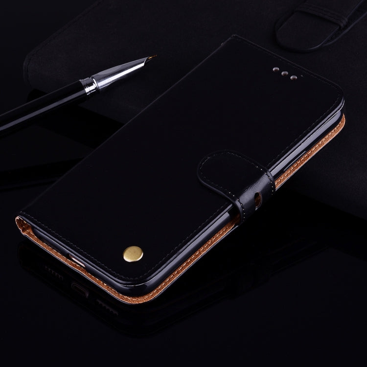 Business Style Oil Wax Texture Horizontal Flip Leather Case for Galaxy J4+, with Holder & Card Slots & Wallet, For Galaxy J4+