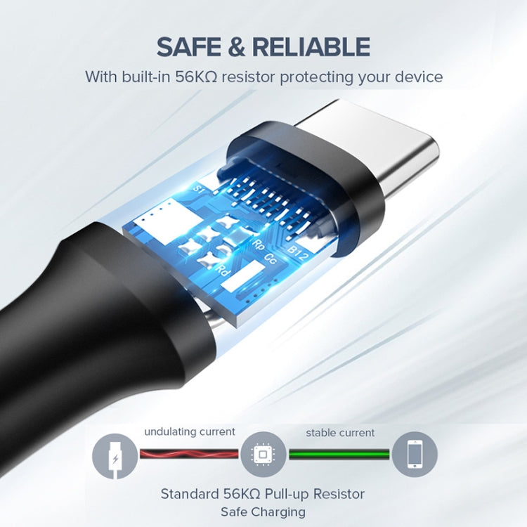 UGREEN 3A Max Output USB to USB-C / Type-C PVC Fast Charging Sync Data Cable, Length: 1.5m (White)