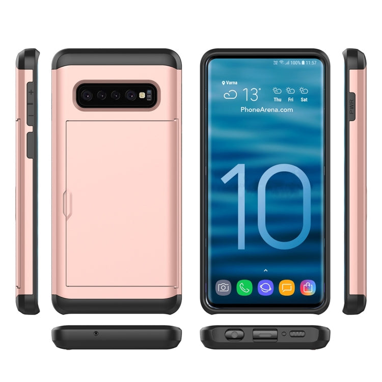 Shockproof Rugged Armor Protective Case for Galaxy S10, with Card Slot, Galaxy S10, For Galaxy S10
