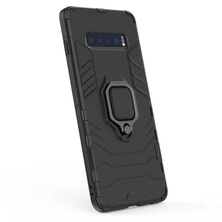 PC + TPU Shockproof Protective Case for Samsung Galaxy S10 Plus, with Magnetic Ring Holder, For Samsung Galaxy S10 Plus, For Galaxy S10 Plus
