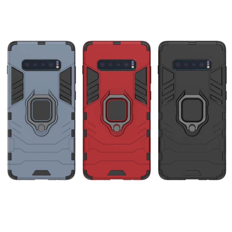 PC + TPU Shockproof Protective Case for Samsung Galaxy S10 Plus, with Magnetic Ring Holder, For Samsung Galaxy S10 Plus, For Galaxy S10 Plus