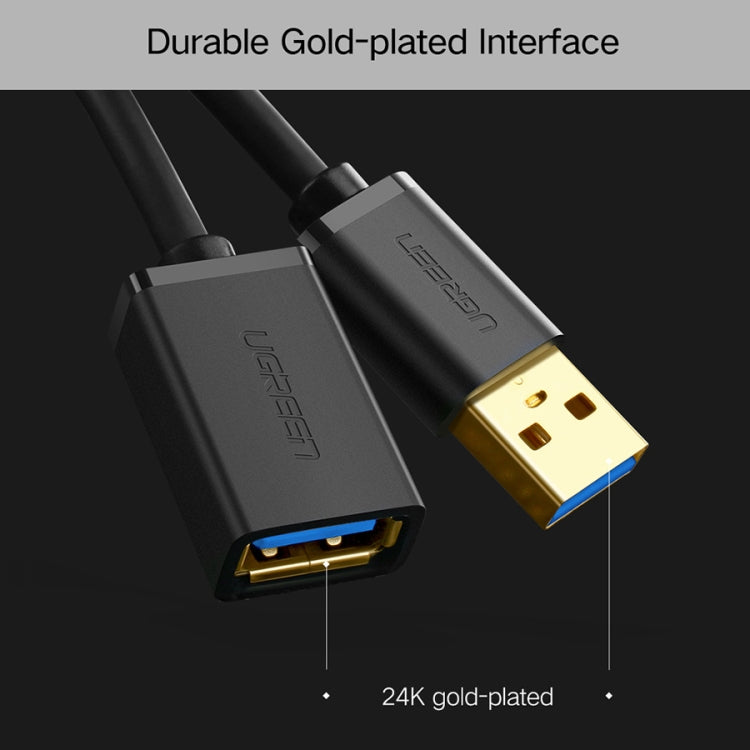 Ugreen 1.5m USB 3.0 Male to Female Data Sync Super Speed Transmission Extension Cord Cable