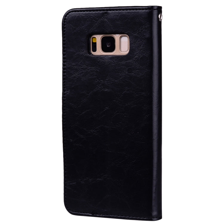 For Galaxy S8 Business Style Oil Wax Texture Horizontal Flip Leather Case with Holder & Card Slots & Wallet, For Galaxy S8