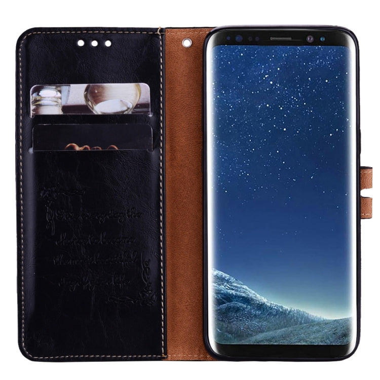 For Galaxy S8 Business Style Oil Wax Texture Horizontal Flip Leather Case with Holder & Card Slots & Wallet, For Galaxy S8