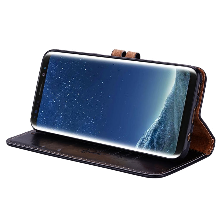 For Galaxy S8 Business Style Oil Wax Texture Horizontal Flip Leather Case with Holder & Card Slots & Wallet, For Galaxy S8