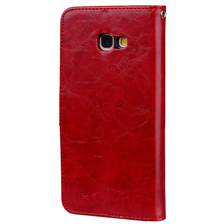For Samsung Galaxy A5 (2017) Business Style Oil Wax Texture Horizontal Flip Leather Case with Holder & Card Slots & Wallet, For Galaxy A5 (2017)