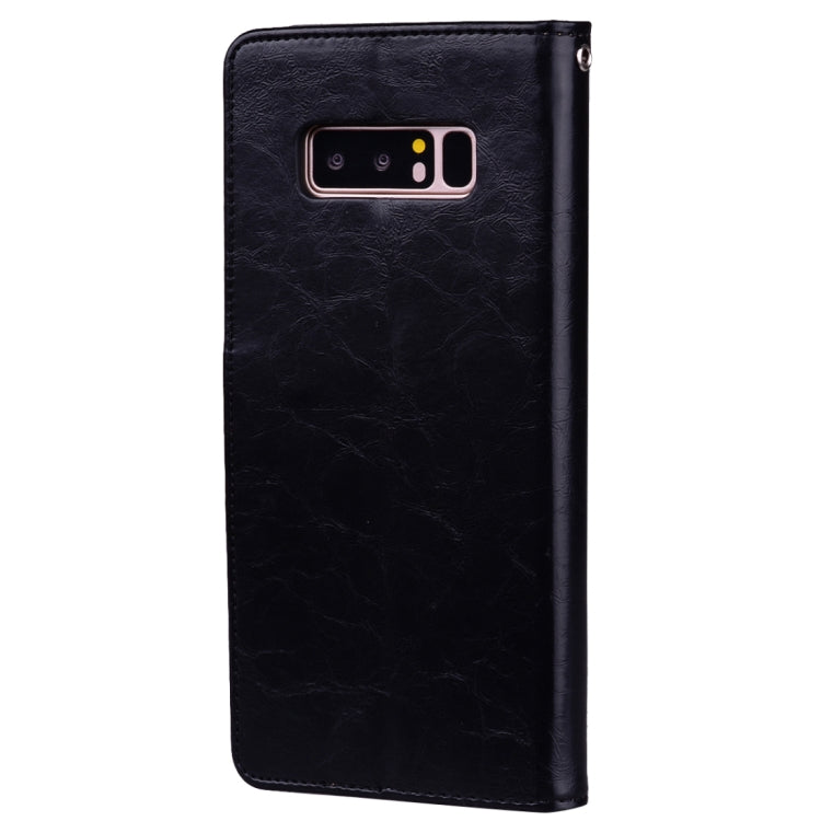 For Samsung Galaxy Note 8 Business Style Oil Wax Texture Horizontal Flip Leather Case with Holder & Card Slots & Wallet, For Galaxy Note 8