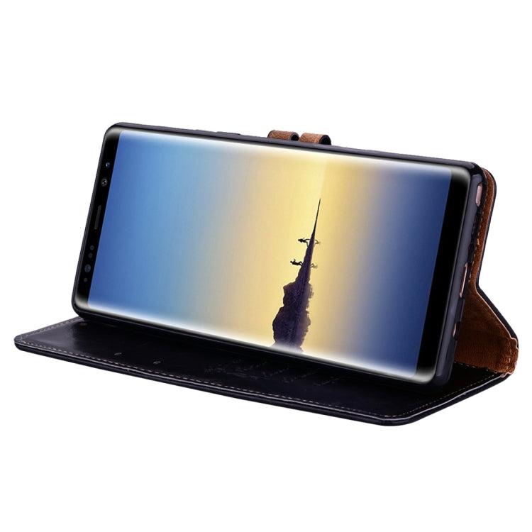 For Samsung Galaxy Note 8 Business Style Oil Wax Texture Horizontal Flip Leather Case with Holder & Card Slots & Wallet, For Galaxy Note 8