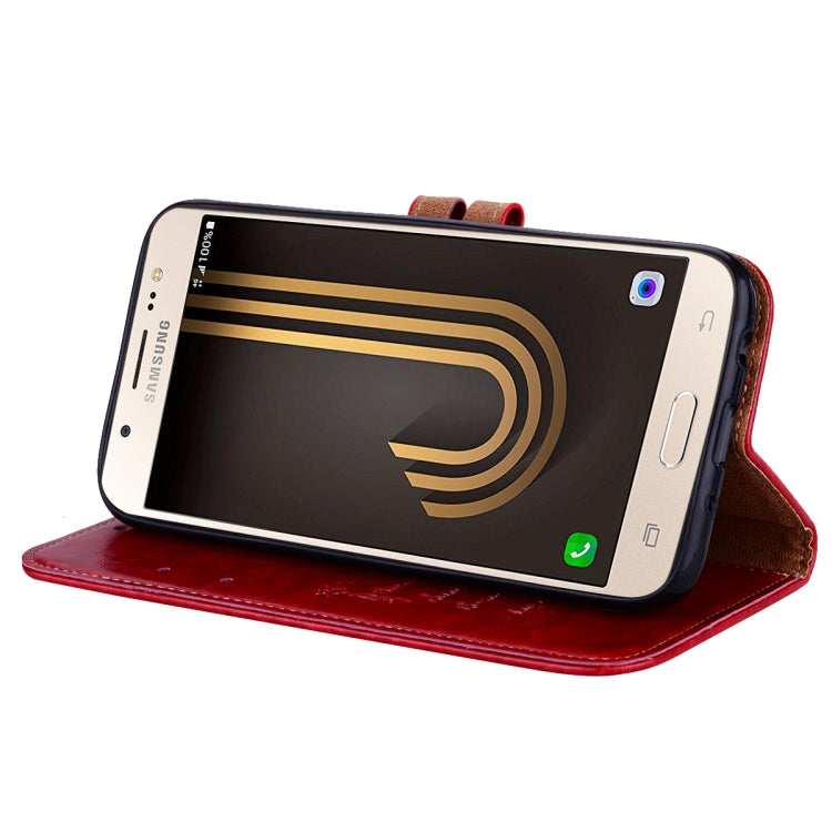 For Galaxy J3 (2017) / J330 (EU Version) Business Style Oil Wax Texture Horizontal Flip Leather Case with Holder & Card Slots & Wallet, For Galaxy J3 (2017) / J330 (EU Version)