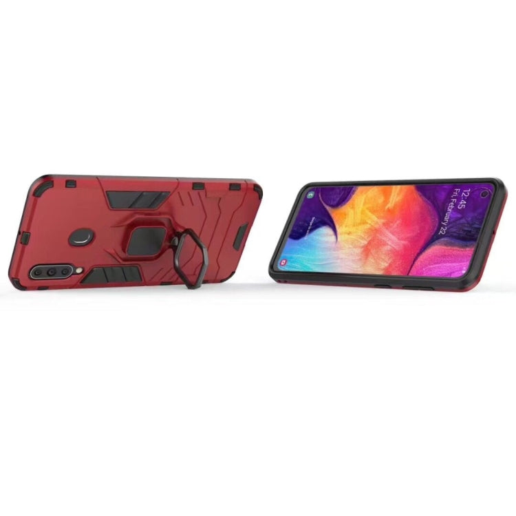 PC + TPU Shockproof Protective Case for Galaxy A60, with Magnetic Ring Holder, For Galaxy A60