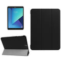 For Galaxy Tab S3 9.7 inch T820 / T825 Custer Texture Horizontal Flip Leather Case with 3-folding Holder, For Galaxy Tab S3 9.7, Galaxy Tab S3 9.7